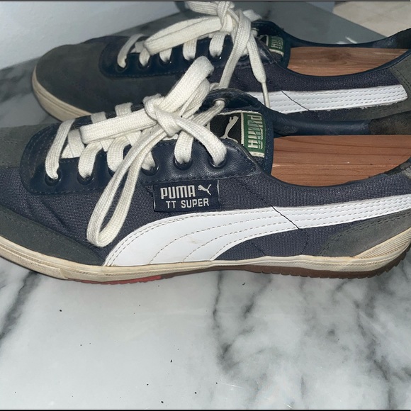 Blue Suede Classic Pumas - Picture 2 of 7